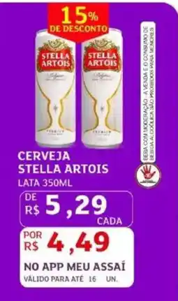 Assaí Atacadista Cerveja stella artois oferta