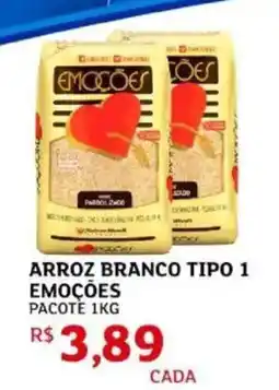Assaí Atacadista Arroz branco tipo 1 emocões oferta