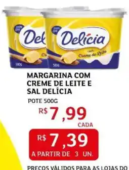 Assaí Atacadista Margarina com creme de leite e sal delícia oferta