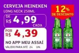 Assaí Atacadista Cerveja heineken long neck oferta