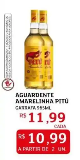 Assaí Atacadista Aguardente amarelinha pitú oferta