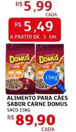 Assaí Atacadista alimento para cães sabor carne domus oferta