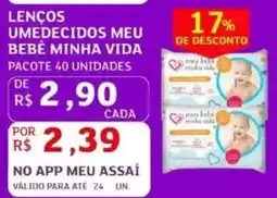 Assaí Atacadista lenços umedecidos meu bebê minha vida oferta