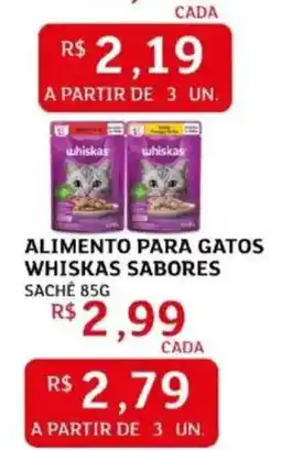 Assaí Atacadista alimento para gatos whiskas sabores oferta