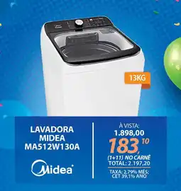 Lojas Cem Lavadora midea MA512W130A oferta