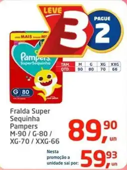 Tenda Atacado Pampers - fralda super sequinha oferta