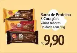 Atacadão 3 corações - barra de proteína oferta