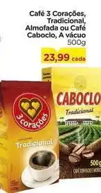 Carrefour 3 corações - café tradicional, almofada ou café oferta