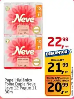 Tenda Atacado Neve - papel higiênico folha dupla oferta