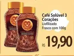 Atacadão 3 corações - café solúvel oferta