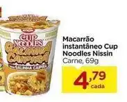 Carrefour Nissin - macarrão instantâneo cup noodles oferta