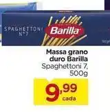Carrefour Barilla - massa grano duro oferta