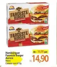Atacadão Aurora - hambúrguer faroeste burger oferta