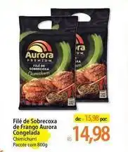 Atacadão Aurora - filé de sobrecoxa de frango congelada oferta