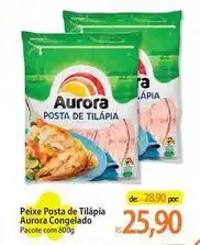 Atacadão Aurora - peixe posta de tilapia congelado oferta