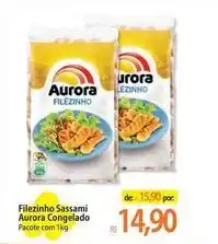 Atacadão Aurora - filezinho sassami congelado oferta