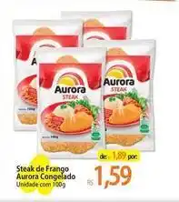 Atacadão Aurora - steak de frango congelado oferta