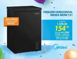Lojas Cem Freezer horizontal midea mdrc151 oferta