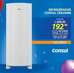 Lojas Cem Refrigerador consul cra30mb oferta