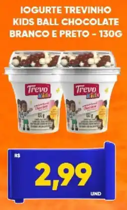 Tatico Iogurte trevinho kids ball chocolate branco e preto oferta