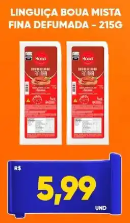 Tatico Linguiça boua mista fina defumada oferta