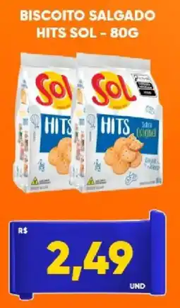 Tatico Biscoito salgado hits sol oferta