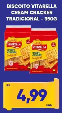 Tatico Biscoito vitarella cream cracker tradicional oferta