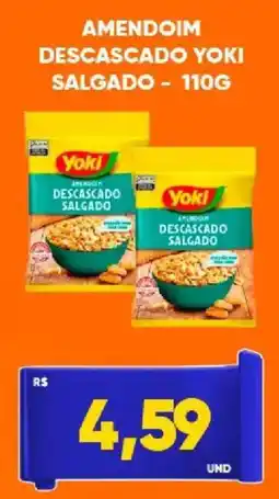 Tatico amendoim descascado yoki salgado oferta