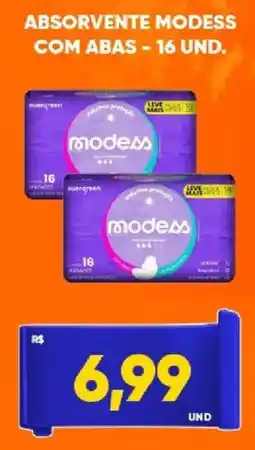 Tatico Absorvente modess com abas oferta