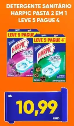 Tatico detergente sanitário harpic pasta 2 em 1 oferta