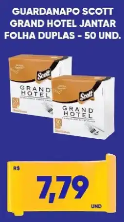 Tatico guardanapo scott grand hotel jantar folha duplas oferta