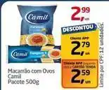 Tenda Atacado Camil - macarrão com ovos oferta