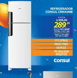 Lojas Cem Refrigerador consul crm44mb oferta