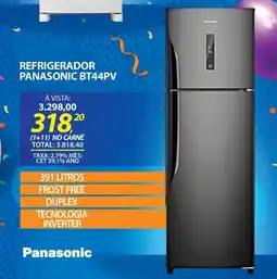 Lojas Cem Refrigerador panasonic bt44pv oferta