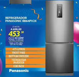 Lojas Cem Refrigerador panasonic bb64pv2x oferta
