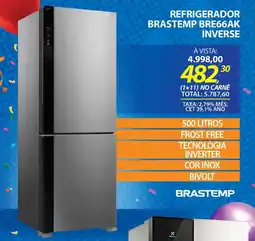 Lojas Cem Refrigerador brastemp bre66ak inverse oferta