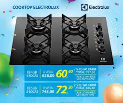 Lojas Cem Cooktop electrolux 4 bocas oferta