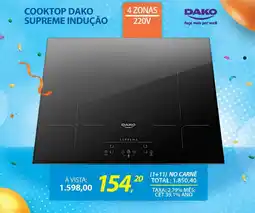 Lojas Cem Cooktop dako supreme indução oferta