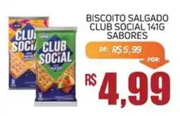 Economart Atacadista Biscoito salgado club social sabores oferta