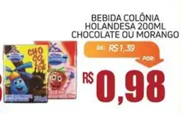 Economart Atacadista bebida colônia holandesa chocolate ou morango oferta