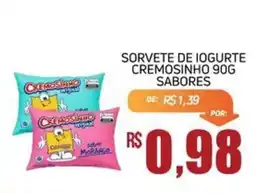 Economart Atacadista Sorvete de iogurte cremosinho 90g sabores oferta