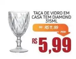 Economart Atacadista Taca de vidro em casa tem diamond oferta