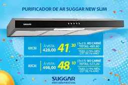 Lojas Cem Purificador de ar suggar new slim 60CM oferta