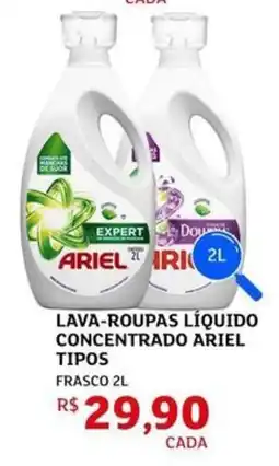Assaí Atacadista Lava-roupas líquido concentrado ariel tipos oferta