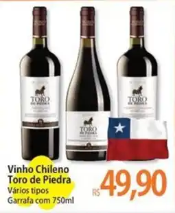 Atacadão Vinho Chileno Toro de Piedra Vários tipos oferta