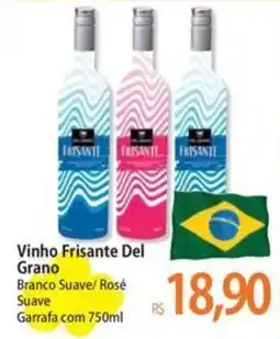 Atacadão Vinho Frisante Del Grano Branco Suave/ Rosé Suave oferta