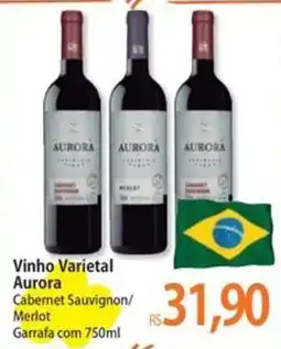 Atacadão Vinho Varietal Aurora oferta