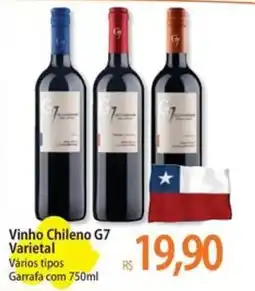 Atacadão Vinho Chileno G7 Varietal oferta