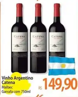 Atacadão Vinho Argentino Catena oferta