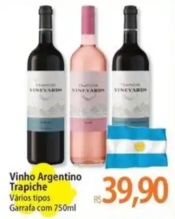 Atacadão Vinho Argentino Trapiche oferta